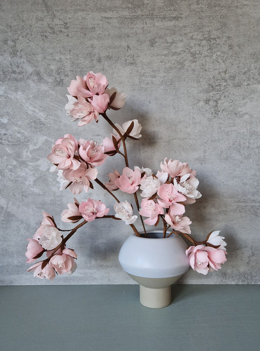 Kirsebærgren papirblomst
