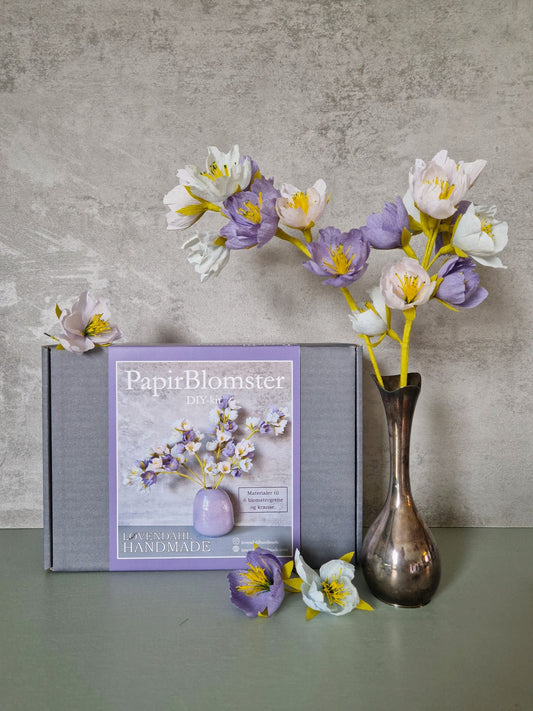 Diykit med papirblomster