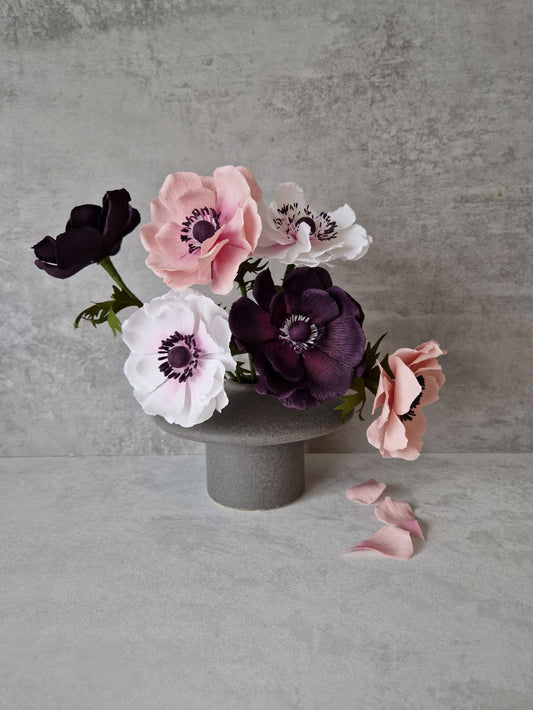 Papirblomst diy-kit Anemone