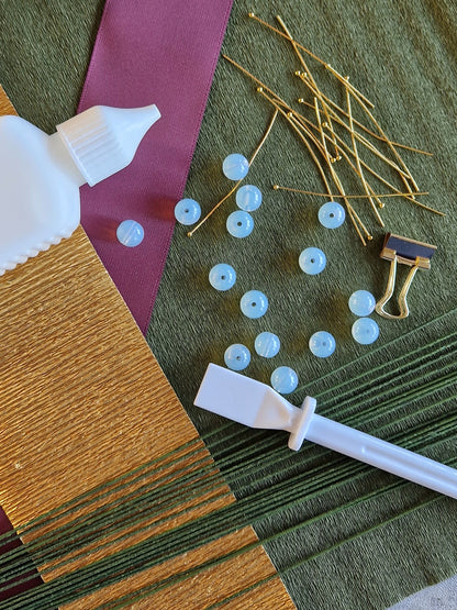 Mistelten i crepepapir - Kreativt juleprojekt med alle materialer og vejledning.